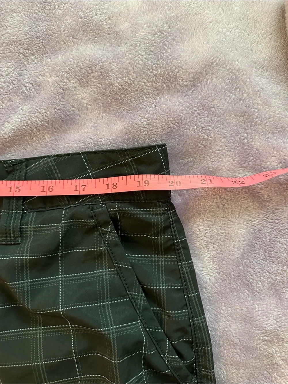 Men's Black Plaid Swim Hybrids - Lightweight Quick-Dry